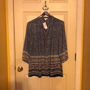 Dressbarn Patterned Shirt